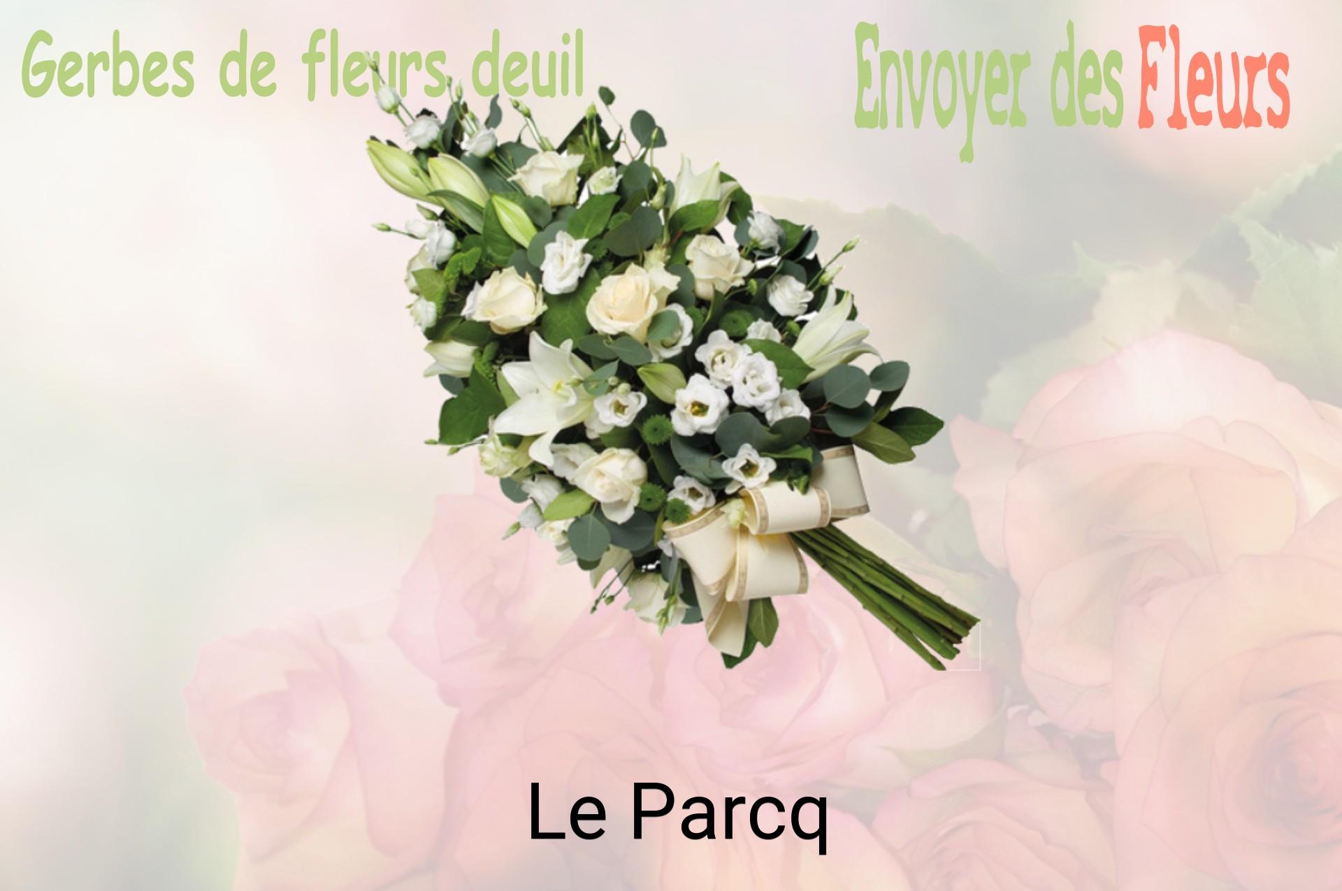 Gerbe de fleurs de deuil livrée à Le Parcq